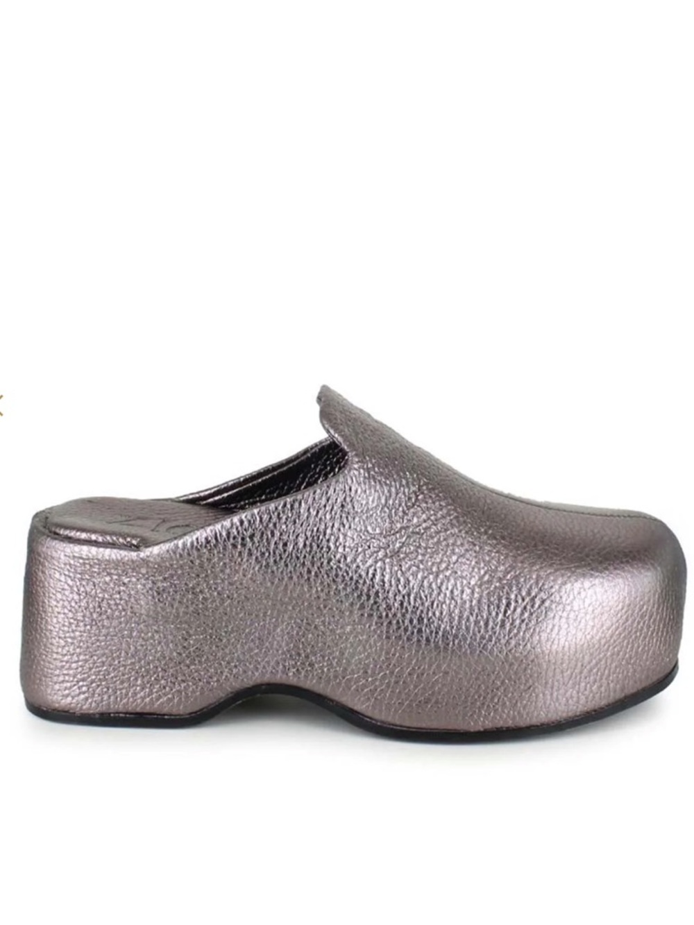 Zigi Kristen Pewter Leather Platform Clog